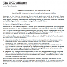 NCD Alliance statement