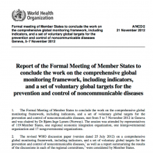 WHO Report: GCM/NCDs