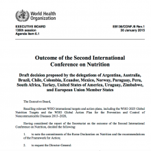  Outcome of the Second International Conference on Nutrition