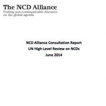 NCD Alliance Consultation Report UN High-Level Review on NCDs 