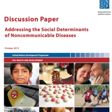 UNDP Discussion Paper: Addressing the Social Determinants of Noncommunicable Diseases