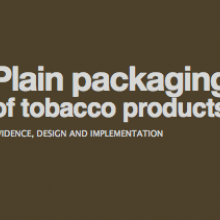 Plain packaging of tobacco products