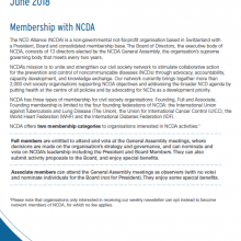 The NCD Alliance&#039;s Membership Principles