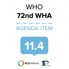 72nd WHO WHA Statement on 11.4 Implementation of the 2030 Agenda for Sustainable Development.