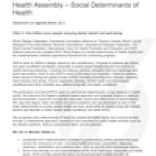  WHA 76 Statement: Agenda item 16.3 on social determinants of health (commercial determinants of health)
