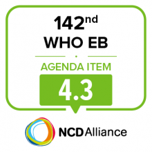  142nd WHO EB Joint Statement on Item 4.3: Global Strategy for Women’s, Children’s and Adolescents’ Health: early childhood development