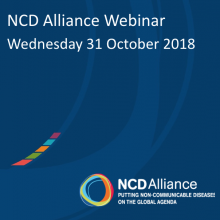 NCD Alliance Webinar, 31 October 2018