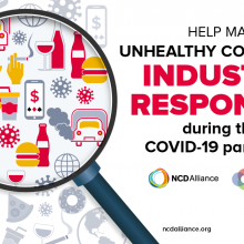 Mapping unhealthy commodity industries' responses to COVID-19
