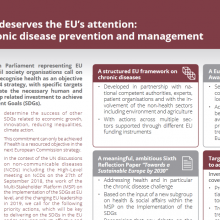 Manifesto calls for greater EU action and investment in NCDs