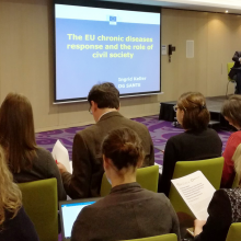 Ingrid Keller speaks on civil society NCD reponse in the European Region