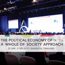 PMAC2019: the political economy of NCDs - A call to a whole of society approach