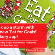 Eat for Goals! new cookery app