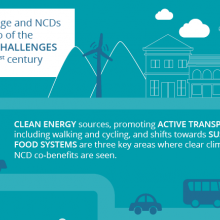 New policy brief on climate change and NCDs launched today