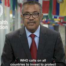 Dr Tedros calls on all countries to invest to protect / World Health Organisation