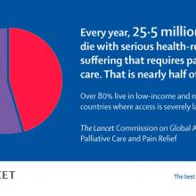 61 million+ people face serious health-related suffering yearly 