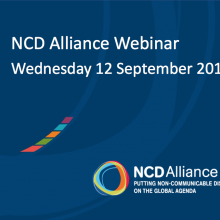 NCD Alliance Webinar, 12 September 2018