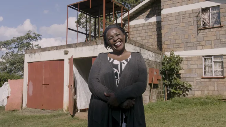 Charity Muturi in the Facing Forward video series 