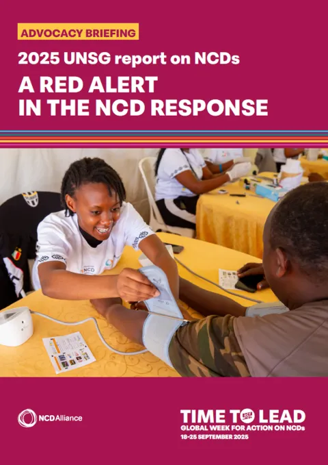 UNSG report on NCDs 2025 cover