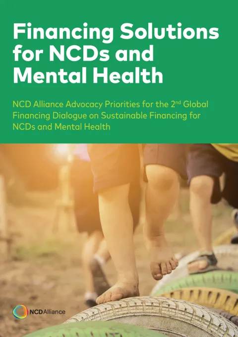 Financing Solutions NCDs and Mental Health policy brief Cover