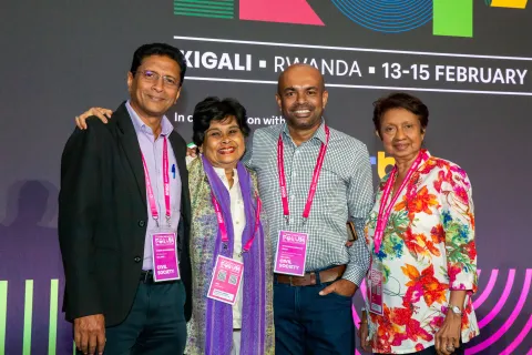 smiling people at the plenary of global ncd alliance forum