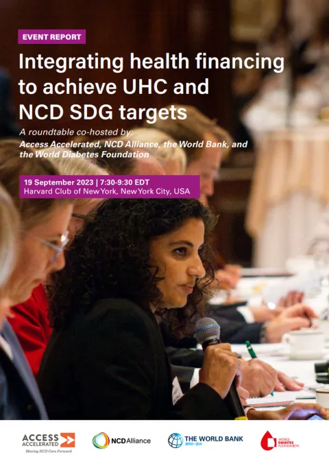integrating health financing and UHC event report cover