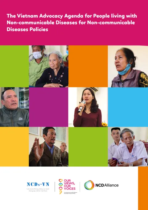 Vietnam advocacy agenda of people living with NCDs cover of publication