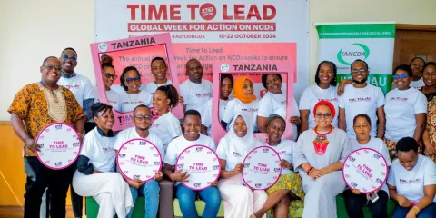 Tanzania NCD Alliance advocates during Global Week for Action on NCDs 2024