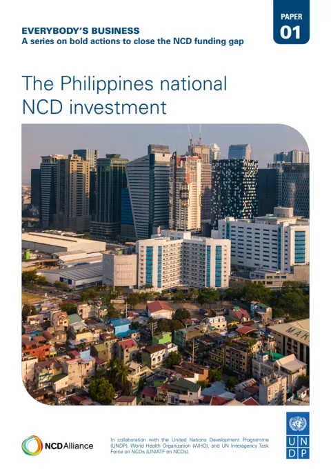 report cover Philippines case study ncds