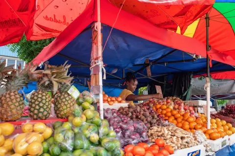 fresh fruit market in Barbados