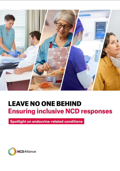 Leave no one behind : ensuring inclusive NCD responses Policy brief Cover