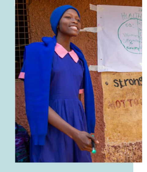 female peer educator in Kenya