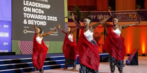 Rwandan dancers at the Opening Ceremony of the NCD Alliance Global Forum 