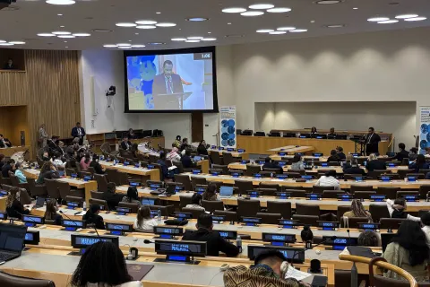 plenary at UN HQ in New York