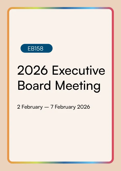 EB158 NCD Alliance Advocacy messages banner