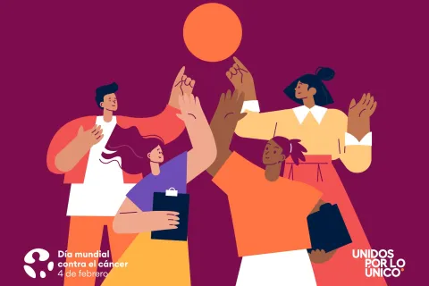 Cartel de campaña del Día mundial contra el cáncer 2026