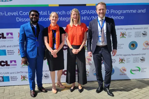 advocates at an event on hiv ncd integration in zanzibar smiling