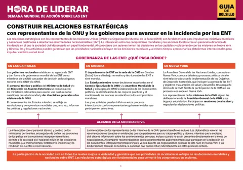 Guía de bolsillo de incidencia para la Semana mundial de acción sobre las ENT
