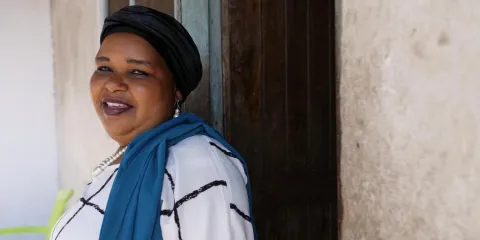 Still from Facing Forward mini-film "Door-to-door diabetes support" presented by World Diabetes Foundation.