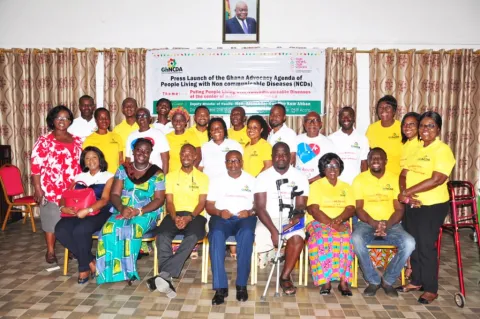 Group of participants at launch of Ghana Advocacy Agenda of People Living with NCDs