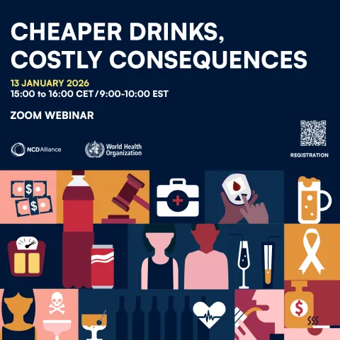 Banner for WHO NCDA webinar on 