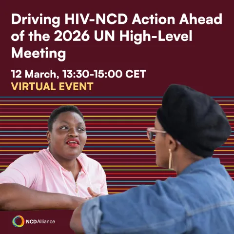HIV NCDs Advocacy Toolkit March 2026 event banner 