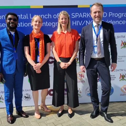 advocates at an event on hiv ncd integration in zanzibar smiling