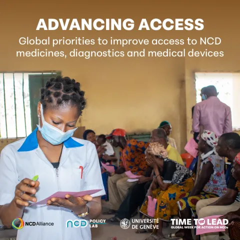 Access to medicines report cover feauturing nigerian nurse
