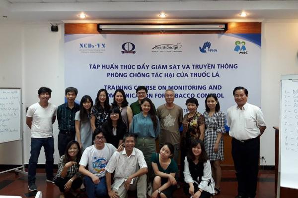 NCDs-VN organized a training workshop on monitoring and communication for tobacco control on May 03- 05 