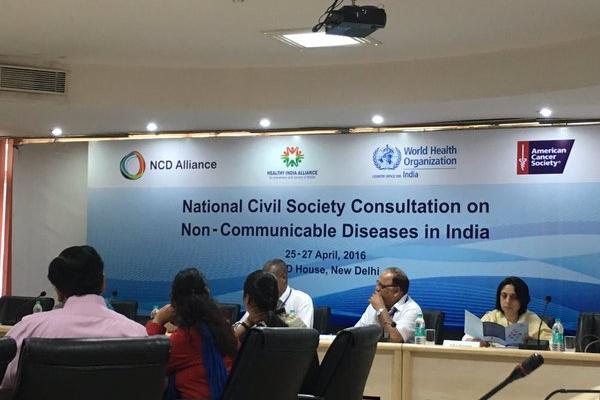 Launch of the Healthy India Alliance, a national alliance uniting NCD CSOs in joint advocacy