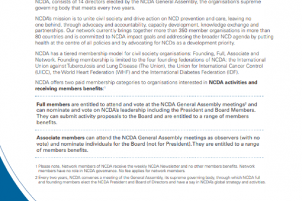 NCD Alliance Advocacy Priorities For the 2023 UN High-Level