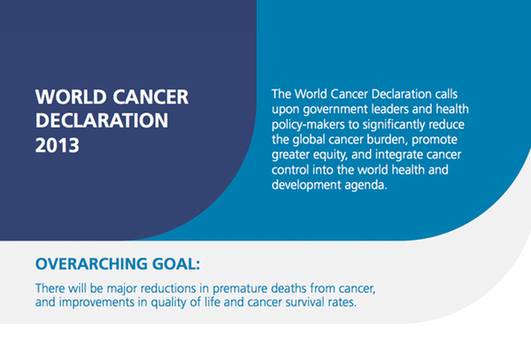 Launch of new World Cancer Declaration 