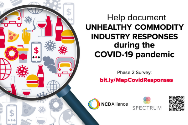 How have unhealthy commodity industry practices evolved in the pandemic?